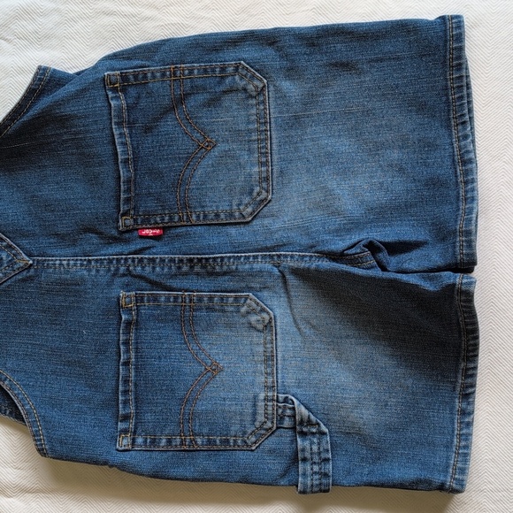 levi's red tab classic carpenter denim jeans overalls shortalls 24 months baby - Picture 9 of 9